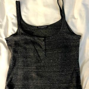 Brandy Melville heathered grey crop top ONE SIZE